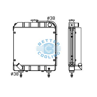 All Aluminum Radiator For Av Agricultural Vehicles Dpi: