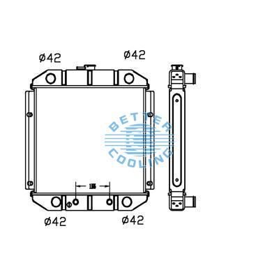 All Aluminum Radiator For Tc Trail Car Dpi: