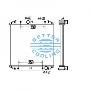 All Aluminum Radiator For Chrysler Caravan/grand Caravan Dpi: