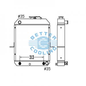All Aluminum Radiator For Toyota 2y  Mt Dpi: