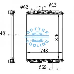 High Performance Truck Radiator For Mercedes-benz Actros 18t/20t25t/26t/32t/33t (96-) Oem: 9425000903/9425001503/9425000603