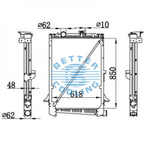 High Performance Truck Radiator For International 9800 Series Oem: 16991689c91