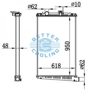 High Performance Truck Radiator For  Ranger 99- Oem: