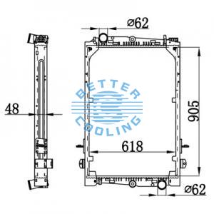 High Performance Truck Radiator For Iveco Eurotech E.24/e.27/e.30/e.34/e.38/  Eurotrakkere31/e.34/e.35/e.37/e.38/e.42/   E.44/e.47  /e.55                                           Spr2(95-) Oem: 99463232/ 99463230/500348318/93160529/8139294/