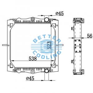 High Performance Truck Radiator For Man Man Ng/man Nl 313/323/353/363(96) Oem: 81061016500/ 81061016501