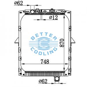 High Performance Truck Radiator For Mercedes-benz Actros 18t/20t25t/26t/32t/33t (96-)   Zetro 1833/ 2633 Oem: 9425001103/9425001703/9425003103/9425003203/9425003303