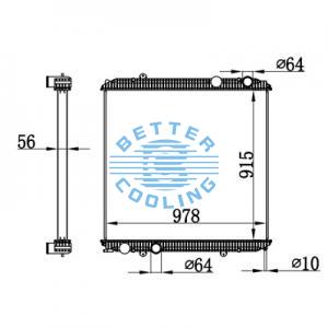 High Performance Truck Radiator For International 8600, 8600i, 9100, 9100i, 9200, 9200i, 9400, 9400i, 9900i Oem: 3e010174000/2508454c91, 2508454c92, 3e0115430000, 3e010174000, 2505699c91, 2585976c91, 2585976c92, 3e0099670000, 2508688c92, 2508694c91, 25880