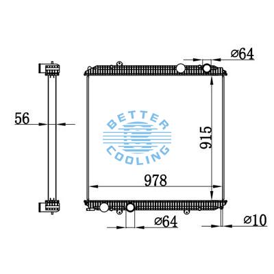 High Performance Truck Radiator For Freightliner Classic Xl Oem: A4738, B7472