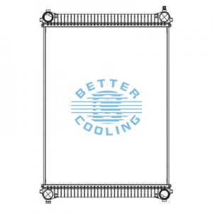 High Performance Truck Radiator For International/navistar 8100-8300, 8600, 9000, 9100, 9100i, 9200, 9200i, 9300, 9400 Series Oem: 1675680c9, 1675680c91, 1a15679g, 1625680c9, Srk7138, 1a0156790000, 6400-02st, 437138s