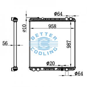 High Performance Truck Radiator For Scania Bus Oem: 1770096