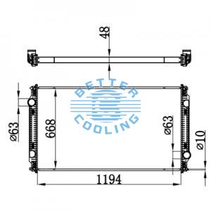 High Performance Truck Radiator For Volvo   Oem: 209565521