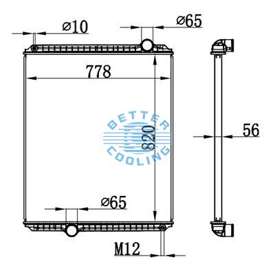 High Performance Truck Radiator For Freightliner 94--07columibia Oem: