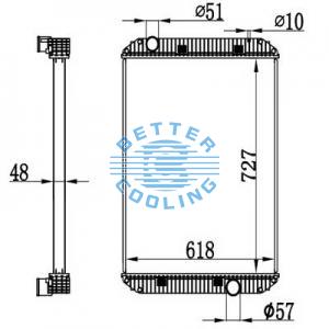 High Performance Truck Radiator For Nissan Ud Condor Mt Oem:
