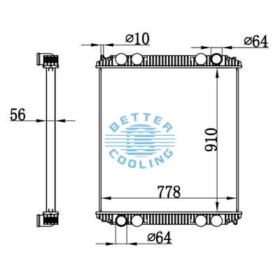 High Performance Truck Radiator For Freightliner Maotorhome Oem: