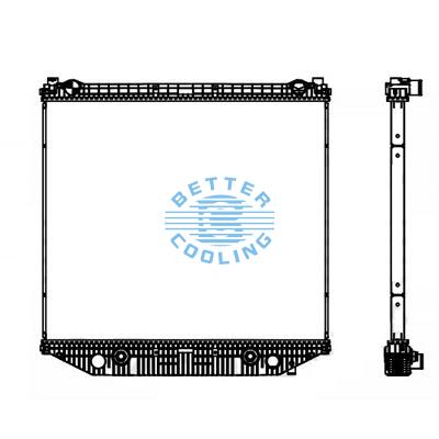 High Performance Truck Radiator For Freightliner Columibia Oem:
