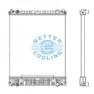 High Performance Truck Radiator For Freightliner Freightliner/acterra Q Model - Years: 2005 To 2007
M2, Mm Models & 106 Business - Years: 2006 To 2009 Oem: Bhtb9423/239199