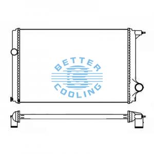 High Performance Truck Radiator For Mitsubishi Fuso Canter 02- Mt Oem: