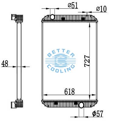 High Performance Truck Radiator For  Fl50, Fl60, Fl70, Fl80, Fl90 Series 
With 3126 Engine Oem: 1ah00068s, 2ah00032, 2ah00067, 2ah00068, 2ah00088, 310021t, 3ah00196s, 660050, 6805001406, 6805002803, A05116060003, A0516058000, A0516058001, A0516058002, A05