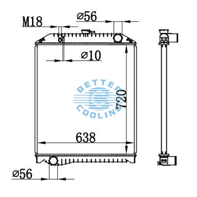 High Performance Truck Radiator For Hino Ranger Oem: