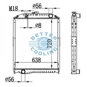 High Performance Truck Radiator For Man Man Ng/man Nl 313/323/353/363(96) Oem: 81061016500/ 81061016501