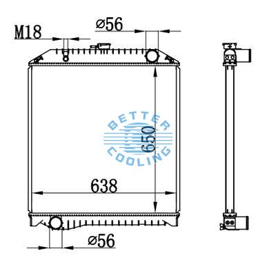 High Performance Truck Radiator For Hino Rainbow Oem: 160906040