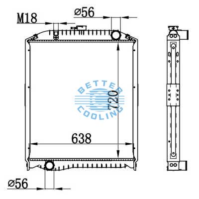 High Performance Truck Radiator For Hino Rainbow Oem: 160906070