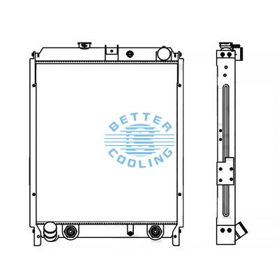 High Performance Truck Radiator For Hino  Oem: 16400e0070.
