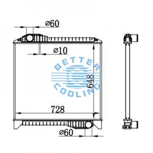 High Performance Truck Radiator For Mercedes-benz Auwarter Bus/ Kassbohere Bus/neoplan Bus/cityliner/ Setra Bus/ Solaris Bus Oem: 032109920/11009035/36061016022/1663897/170922911