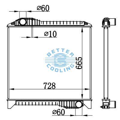 High Performance Truck Radiator For  Profia  Oem:
