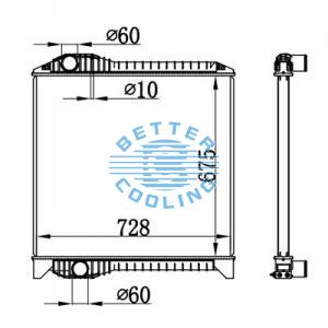 High Performance Truck Radiator For Volvo  Fh-12 380hp/660hp (02-)  99/02                          Fh-16                                                                   Nh-12 Oem: 20482259/ 20516408/ 20536915/ 20536948/ 8149683/ 8149326/ 8149362/ 850003