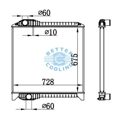 High Performance Truck Radiator For  Profia Teravie Oem: