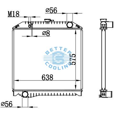 High Performance Truck Radiator For  Ranger Kc-fd11j J08c 94-99 Oem: