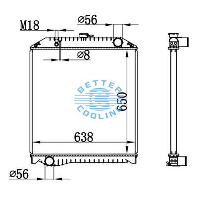 High Performance Truck Radiator For  Ranger Kc-fd11j J08c 94-99 Oem: