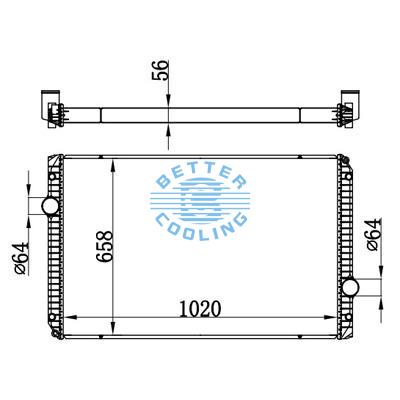 High Performance Truck Radiator For International Navistar Oem: Ctvtm81433, 8143, 2591559c91, 2591559c91, 3s11350, 2601433c91, 3s012737, In8143, 20013533, 2596591c91, 1s180196, 2596595c91, 1s180197, 2591553c91, 1s180130, 2591554c91, 1s180131, 2591555c91,