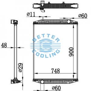 High Performance Truck Radiator For Isuzu Elf 6.8t(00-) Oem: