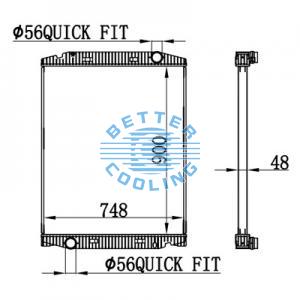 High Performance Truck Radiator For Scania P/r(95-) Oem: