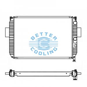 High Performance Truck Radiator For Mitsubishi Super Great (96)                                                       Super Great Kcfp543d / Fv513hr/ Fv514hr/fv 543hr(96)  Oem:  Me293421/ Me294406 /me298280/ Me298415