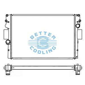 High Performance Truck Radiator For Mercedes 96--00actros Oem: 9425001203