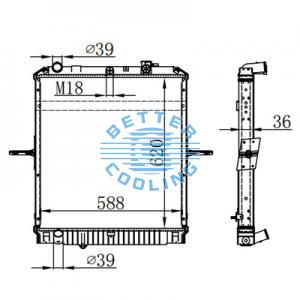 High Performance Truck Radiator For Scania 3-series (87-) Oem: 1781365