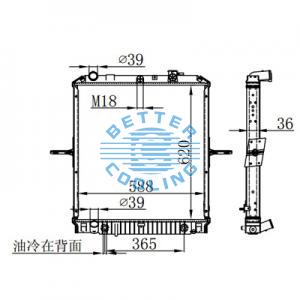 High Performance Truck Radiator For Mercedes-benz Econic 1823/1828/2628 Oem: 9575000103/9575000203