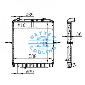 High Performance Truck Radiator For Freightliner 08--columibia Oem: