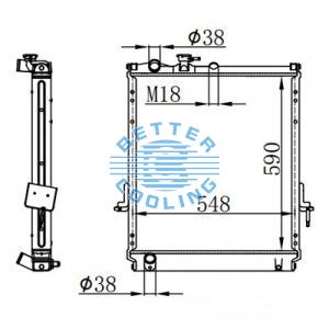 High Performance Truck Radiator For International/navistar 8100-8300, 8600, 9000, 9100, 9100i, 9200, 9200i, 9300, 9400 Series Oem: 1675680c9, 1675680c91, 1a15679g, 1625680c9, Srk7138, 1a0156790000, 6400-02st, 437138s