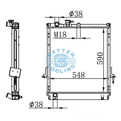 High Performance Truck Radiator For Isuzu Is N Series (99-03) Gmc W Series Diesel(99-03) Oem: