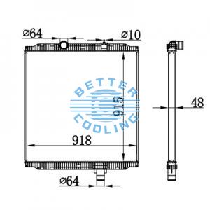 High Performance Truck Radiator For Daf  F95(87-) Oem: 0076449/1617342/1288560/1858768
