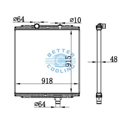 High Performance Truck Radiator For Kenworth  Oem: