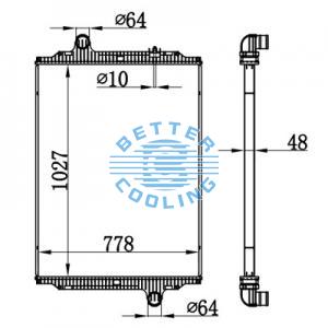 High Performance Truck Radiator For Hino Rainbow Oem: 160906040