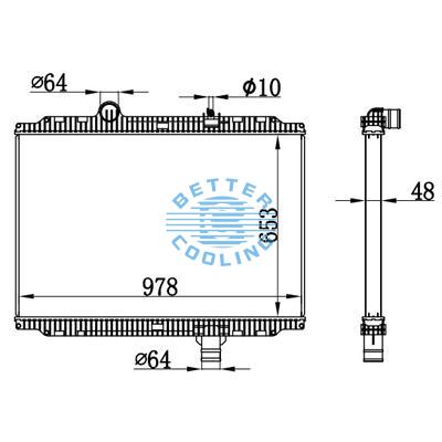 High Performance Truck Radiator For Kenworth  Oem: