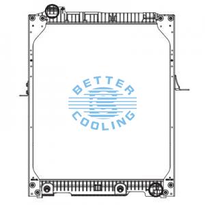 High Performance Truck Radiator For Mercedes-benz Econic 1823/1828/2628 Oem: 9575000103/9575000203