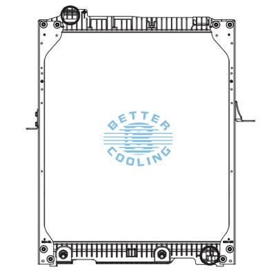 High Performance Truck Radiator For Mercedes-benz Axor(02-) Oem: 9405000703/9405000603/9405001803