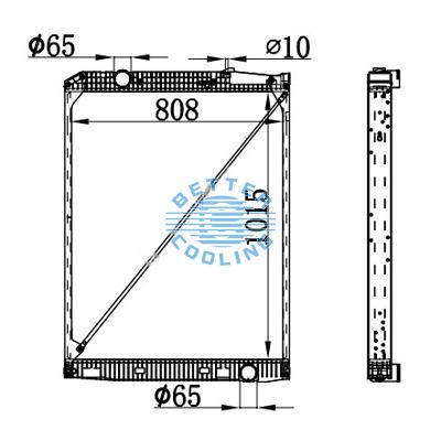 High Performance Truck Radiator For Mercedes-benz Actros  18t (96-) Oem: 9425001203/9425002303/9425002803/9425002903